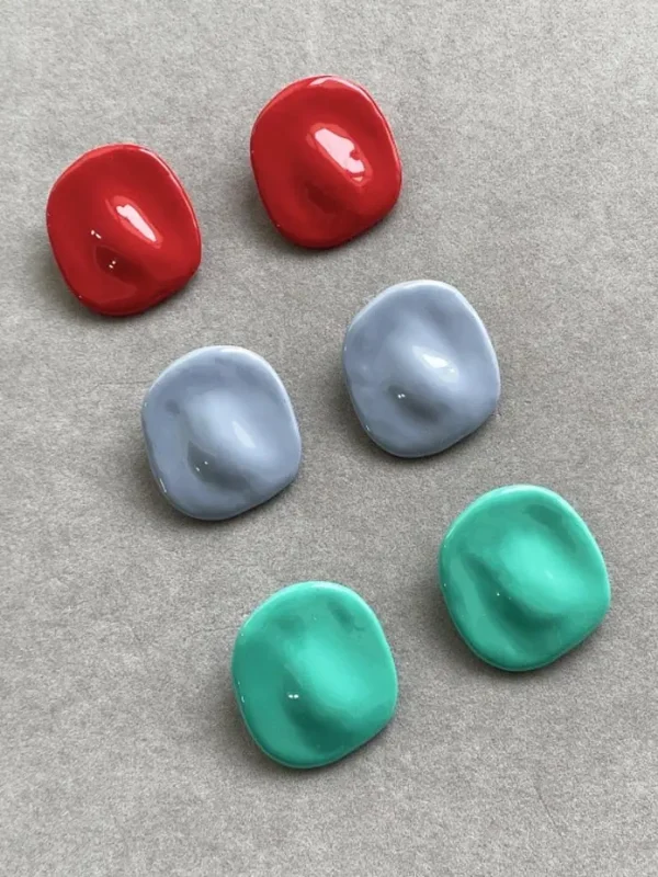 ear-piercing-jewelry-irregular-enamel-ear-studs-4 cute earrings