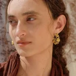 ear-piercing-jewelry-knot-sun-ear-rings-2 gold earrings