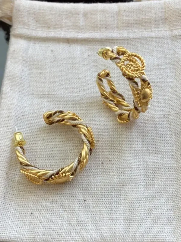 ear-piercing-jewelry-knot-sun-ear-rings-4 gold earrings
