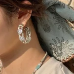 ear-piercing-jewelry-knot-sun-ear-rings-5 sliver earrings