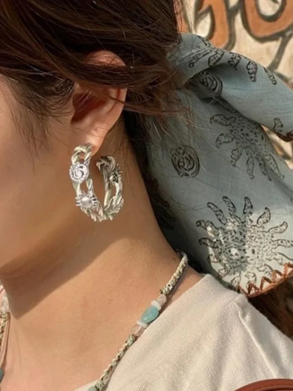 ear-piercing-jewelry-knot-sun-ear-rings-5 sliver earrings