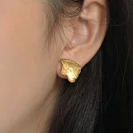 ear-piercing-jewelry-luxury-asymmetry-ear-studs-1 gold earrings