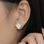 ear-piercing-jewelry-luxury-asymmetry-ear-studs-2 sliver earrings