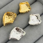 ear-piercing-jewelry-luxury-asymmetry-ear-studs-3 gold earrings