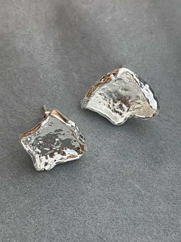 ear-piercing-jewelry-luxury-asymmetry-ear-studs-4 sliver earrings