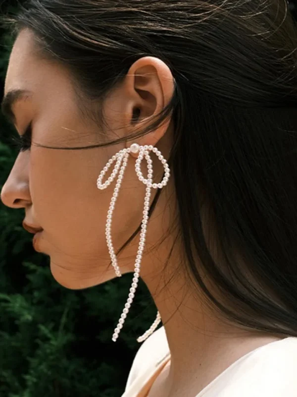 ear-piercing-jewelry-pearl-bow-ear-studs-3 ear jewellery