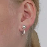 ear-piercing-jewelry-pearl-chain-leaf-ear-studs-1 ear jewellery