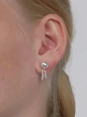 ear-piercing-jewelry-pearl-chain-leaf-ear-studs-1 ear jewellery