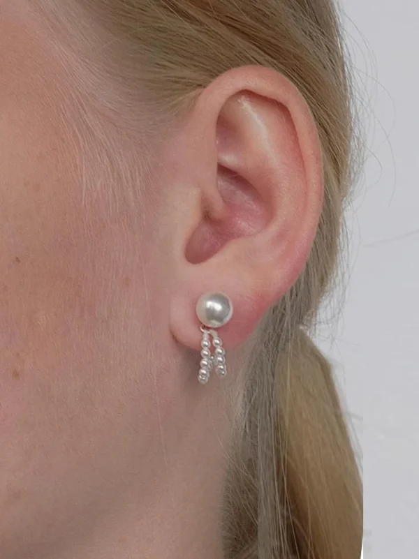 ear-piercing-jewelry-pearl-chain-leaf-ear-studs-1 ear jewellery