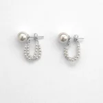 ear-piercing-jewelry-pearl-chain-leaf-ear-studs-4 ear jewellery