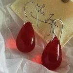 ear-piercing-jewelry-red-drop-ear-studs-3 crystal earrings