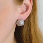 ear-piercing-jewelry-round-daisy-ear-studs-2 sliver earrings