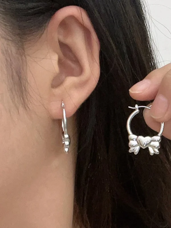 ear-piercing-jewelry-sliver-bow-earrings-1 sliver earrings