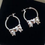ear-piercing-jewelry-sliver-bow-earrings-2 sliver earrings