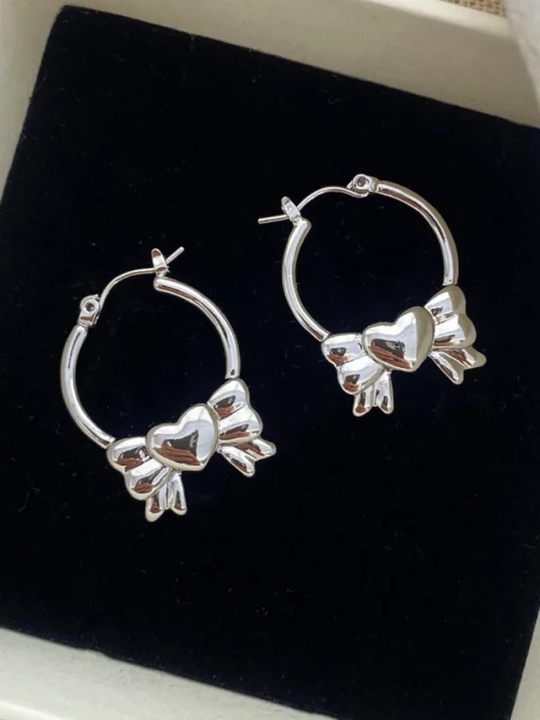 ear-piercing-jewelry-sliver-bow-earrings-2 sliver earrings