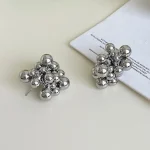 ear-piercing-jewelry-sliver-grape-leaf-ear-stud-2 ear jewellery