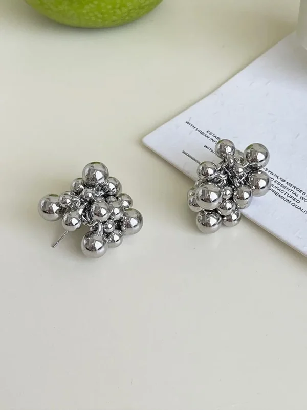 ear-piercing-jewelry-sliver-grape-leaf-ear-stud-2 ear jewellery