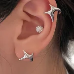 ear-piercing-jewelry-sliver-irregular-ear-studs-1 ear jewellery