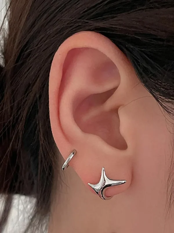 ear-piercing-jewelry-sliver-irregular-ear-studs-3 ear jewellery