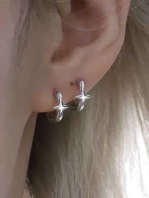 ear-piercing-jewelry-sliver-star-ear-cuffs-1 ear jewellery