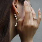 ear-piercing-jewelry-twist-line-ear-studs-2 sliver earrings