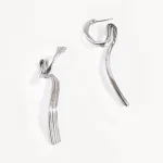 ear-piercing-jewelry-twist-line-ear-studs-3 sliver earrings