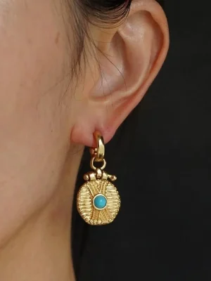 ear-piercing-jewelry-vintage-pine-stone-leaf-ear-stud-1 gold earrings