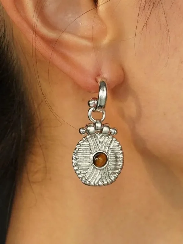 ear-piercing-jewelry-vintage-pine-stone-leaf-ear-stud-3 sliver earrings