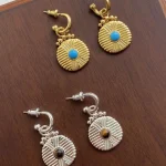 ear-piercing-jewelry-vintage-pine-stone-leaf-ear-stud-4 gold earrings