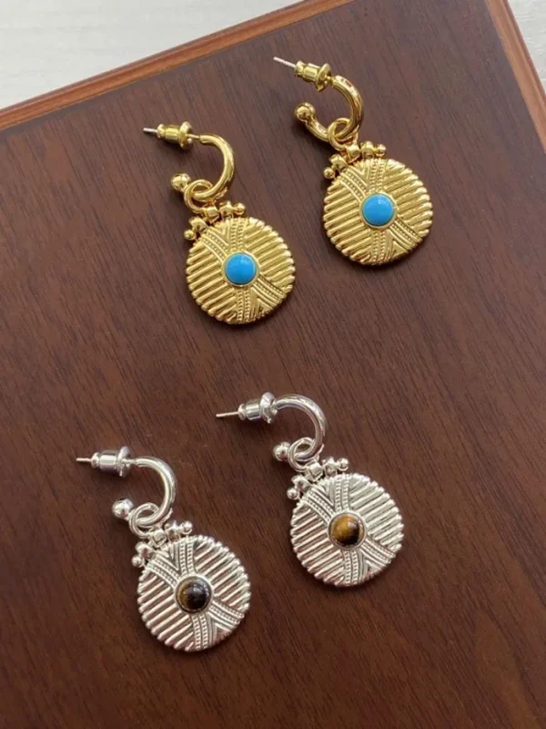 ear-piercing-jewelry-vintage-pine-stone-leaf-ear-stud-4 gold earrings