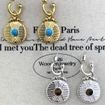 ear-piercing-jewelry-vintage-pine-stone-leaf-ear-stud-5 gold earrings