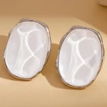 ear-piercing-jewelry-white-resin-ear-studs-3 vintage earrings