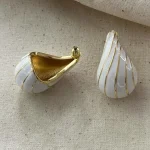 ear-piercing-jewelry-white-shell-ear-studs-2 vintage earrings