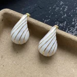 ear-piercing-jewelry-white-shell-ear-studs-3 vintage earrings