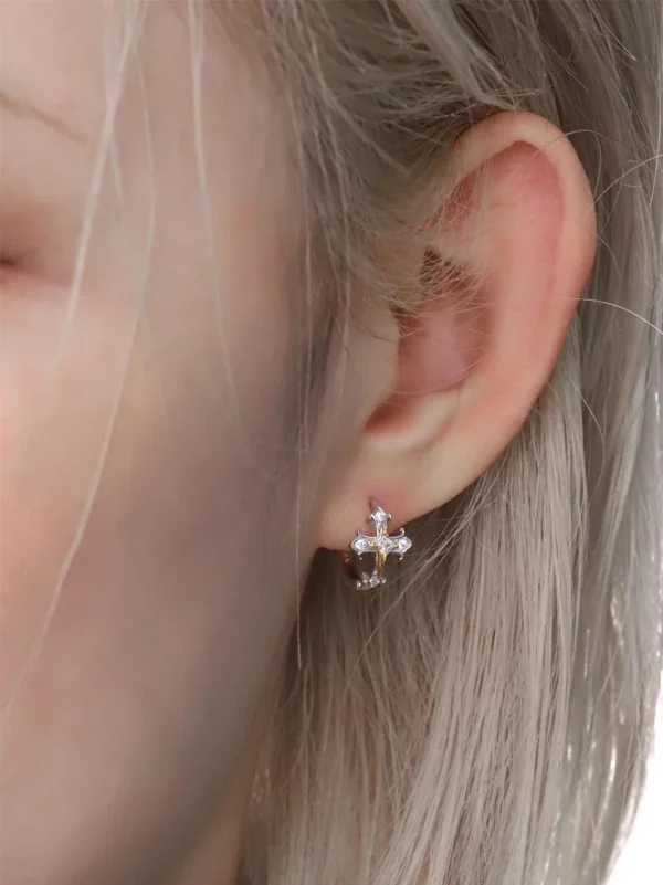 ear-piercing-jewelry-zircon-cross-ear-rings-2 ear jewellery