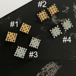 enamel-earrings-square-weaving-5 vintage earrings