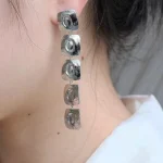 gold-earrings-5-squares-long-style-2 basic earrings