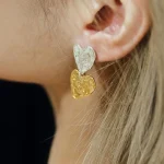 heart-shaped-earrings-gold-and-sliver-2 cute earrings