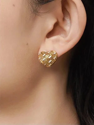 heart-shaped-earrings-with-zircon-3 cute earrings