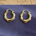 hoop-earrings-irregular-circle-shape-5 hoop ear studs