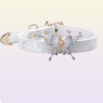 leather-butterfly-choker-snake-pattern-collar-1 choker necklaces