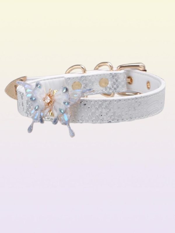 leather-butterfly-choker-snake-pattern-collar-3 choker necklaces