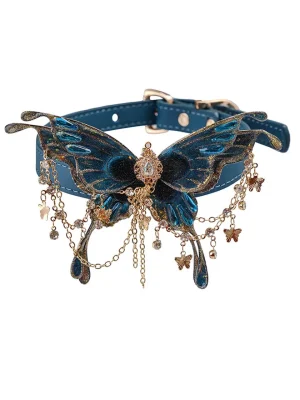 leather-choker-luxury-butterfly-collar-1 choker necklaces