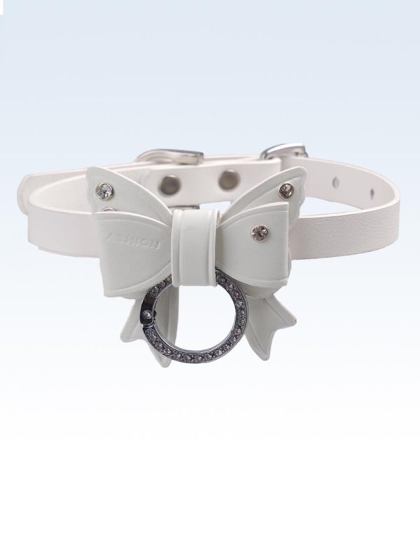 leather-subculture-choker-cute-bow-collar-1 choker necklaces