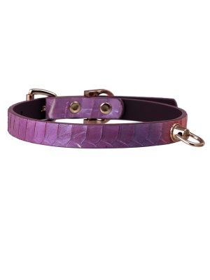 leather-subculture-choker-purple-snake-collar-1 choker necklaces
