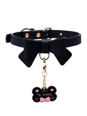 luxury-leather-cute-pendant-choker-1 cute choker