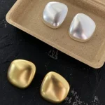 matte-sliver-earrings-gold-ear-studs-4 basic earrings