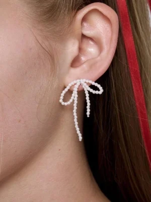pearl-earrings-cute-bow-1 cute earrings