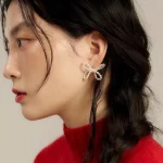 pearl-earrings-cute-bow-design-2 cute earrings