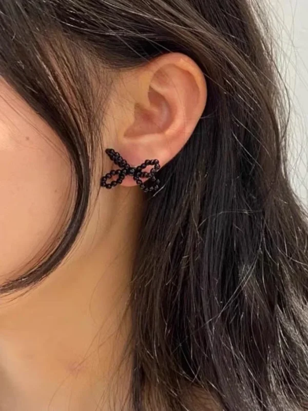 pearl-earrings-cute-bow-design-3 cute earrings